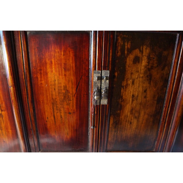 19th Century Antique Chinese Narrow Cabinet For Sale - Image 5 of 11