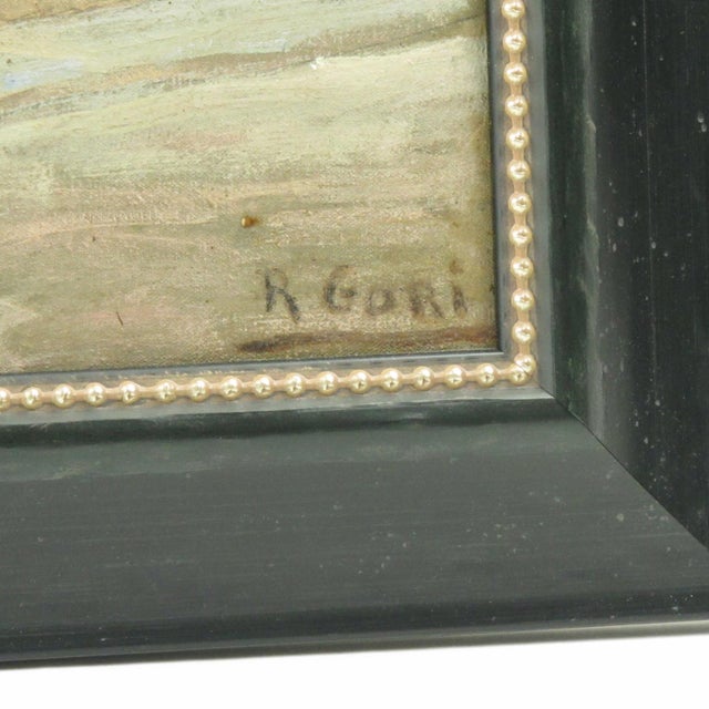 Contemporary Street View in France, Oil on Canvas Painting by Renzo Gori For Sale - Image 3 of 12