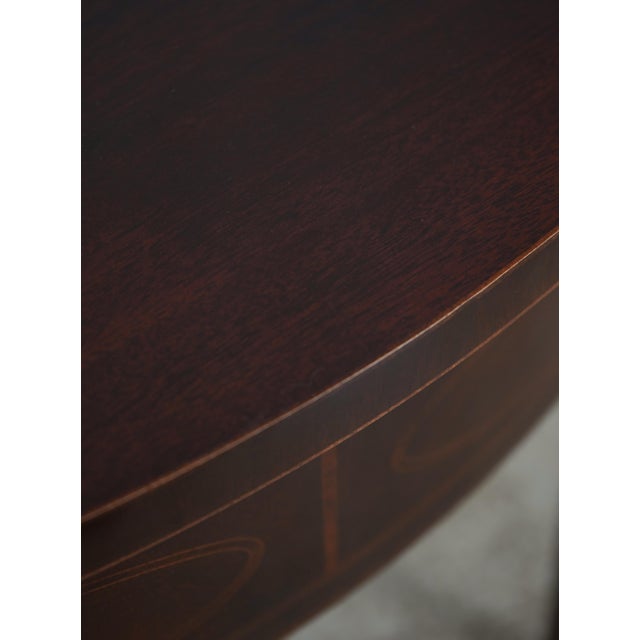Baker Historic Charleston Mahogany Demi Lune Console For Sale - Image 12 of 15