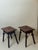 Antique Carved and Turned Oak Stools, 1850, Set of 2 For Sale - Image 14 of 17