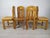 Brutalist Pine Dining Chairs, Set of 4 For Sale - Image 4 of 18