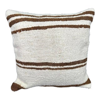 Turkish Hemp Pillow Cushion Natural Beige Brown Cushion Cover 20x20 For Sale