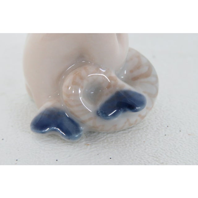 Ceramic Royal Copenhagen Little Mermaid Model No 2313 Porcelain Miniature Figurine 4488b For Sale - Image 7 of 12