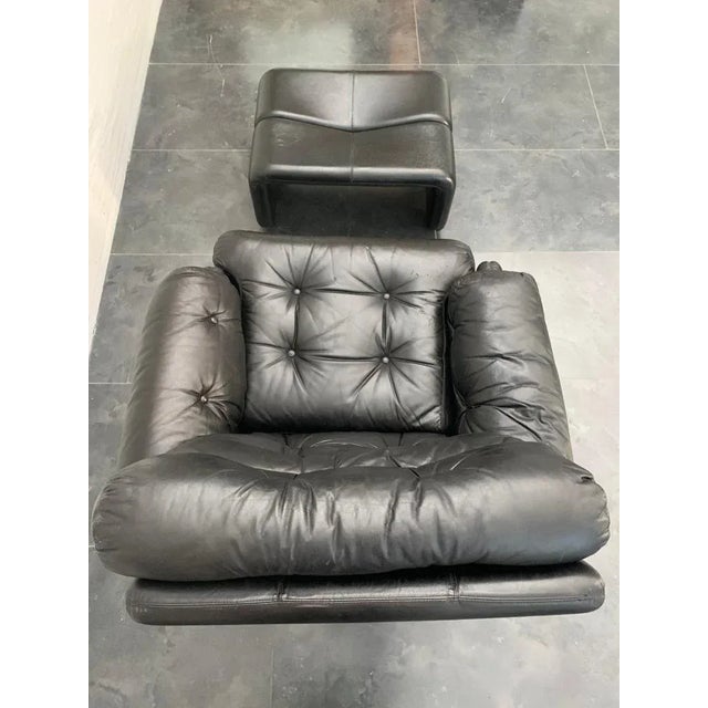 1960s Set of Coronado Lounge Chair & Footstool by Tobia & Afra Scarpa for B&B Italia / C&B Italia, 1960s For Sale - Image 5 of 11