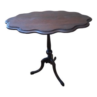 Vintage Mahogany Tilt Top Pie Crust Table For Sale