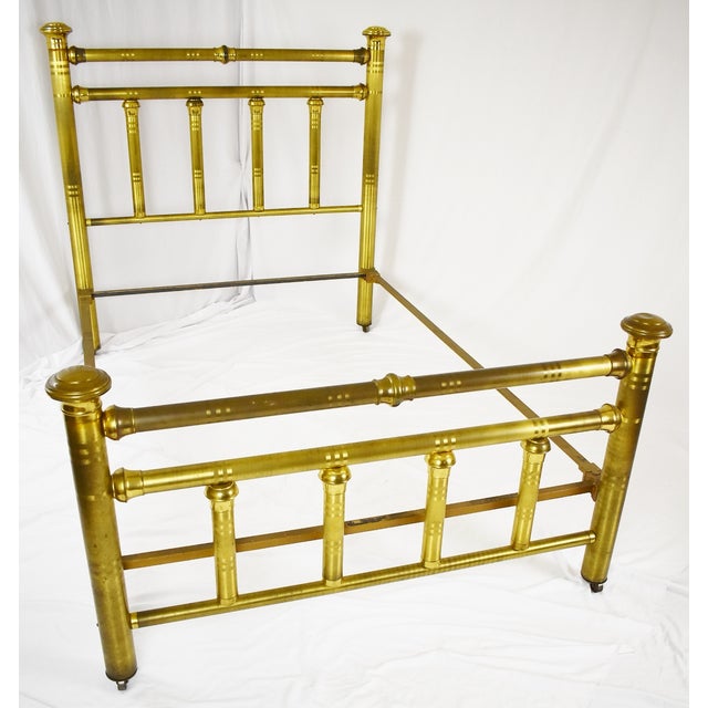 Late 20th Century Vintage Full Size Brass Bed Chairish