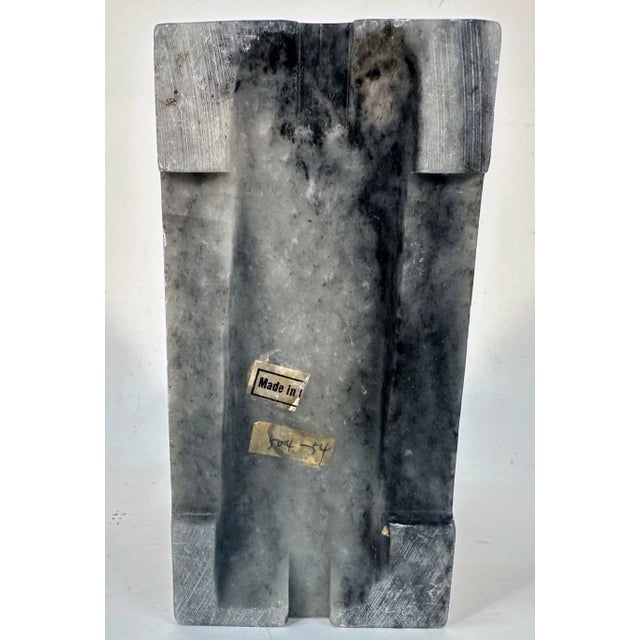 Gray Carved Soapstone Elephant, Circa 1980 For Sale - Image 8 of 9