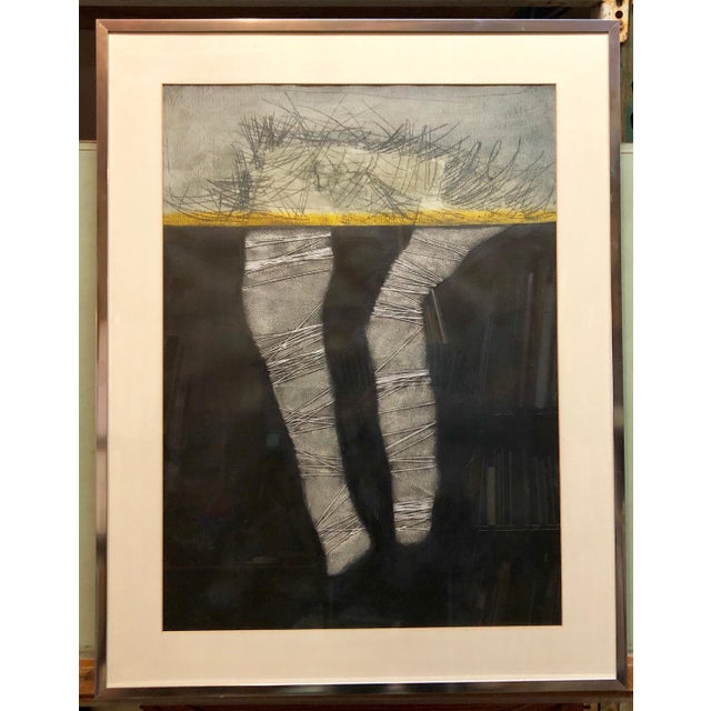 Ramon Carulla, Cuban Art Abstract Oil Painting Latin American 1970's Abstraction String Series, 1977 For Sale In Miami - Image 6 of 9