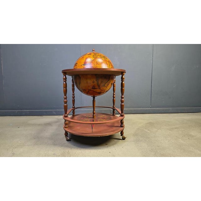 Vintage Globe Bar on Wheels, 1970s For Sale - Image 4 of 16