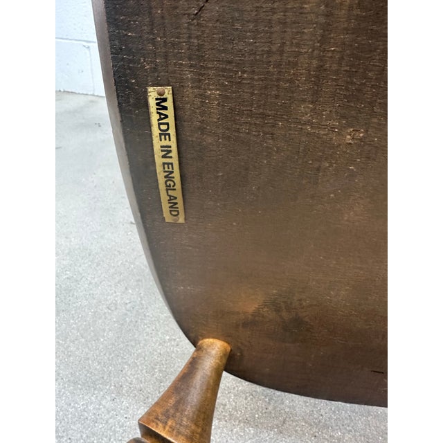 Brown Early 20th C Windsor Chair Pair Set of Two Elm Wood England Arms Antique Vintage For Sale - Image 8 of 18