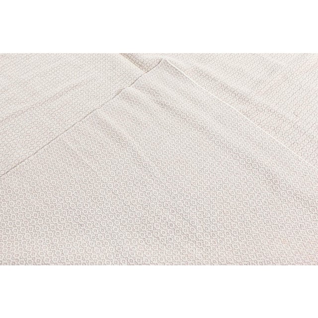 Beige Modern Flat-Weave Wool Rug by Doris Leslie Blau For Sale - Image 8 of 8