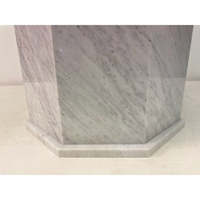 Red Vintage Red and White Marble Dining Table, 1970s For Sale - Image 8 of 16