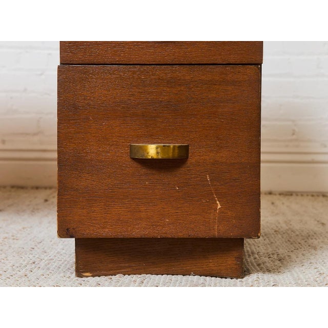 Burnt Umber 1940’s Mid Century Desk For Sale - Image 8 of 11