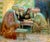 Brown Richard Judson Zolan, Richard Zolan Impressionist Oil Painting Judaica Sephardic Rabbi Playing Chess For Sale - Image 8 of 16