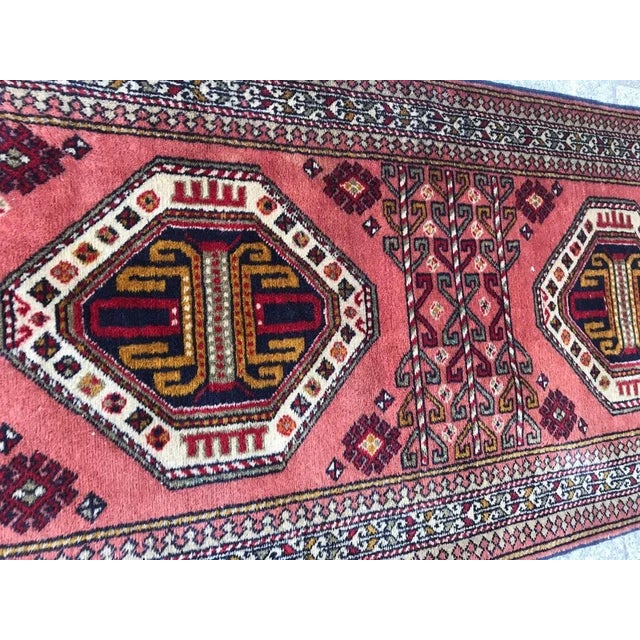 Vintage Shirvan Caucasian Azerbaijan Runner For Sale - Image 9 of 14