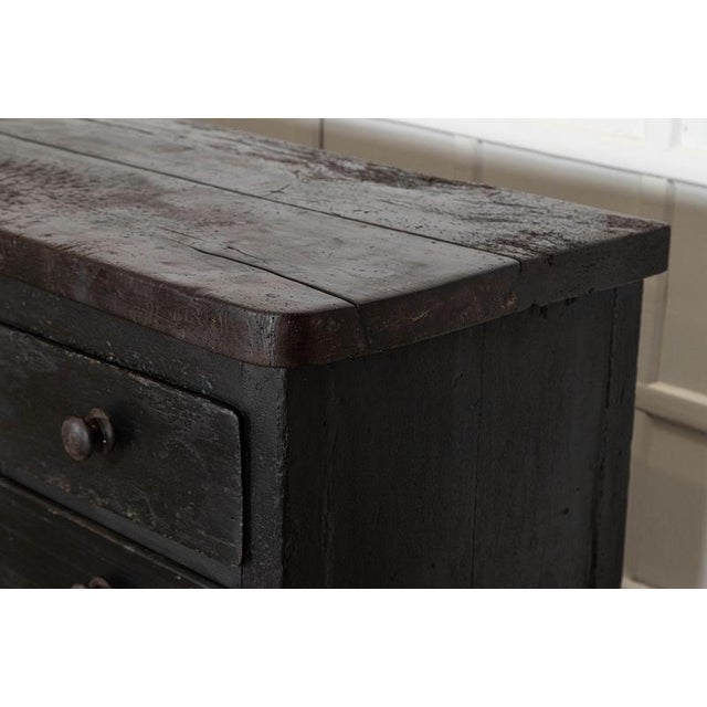 19th Century English Country House Elm and Pine Kitchen Scullery Island, 1850 For Sale - Image 10 of 17