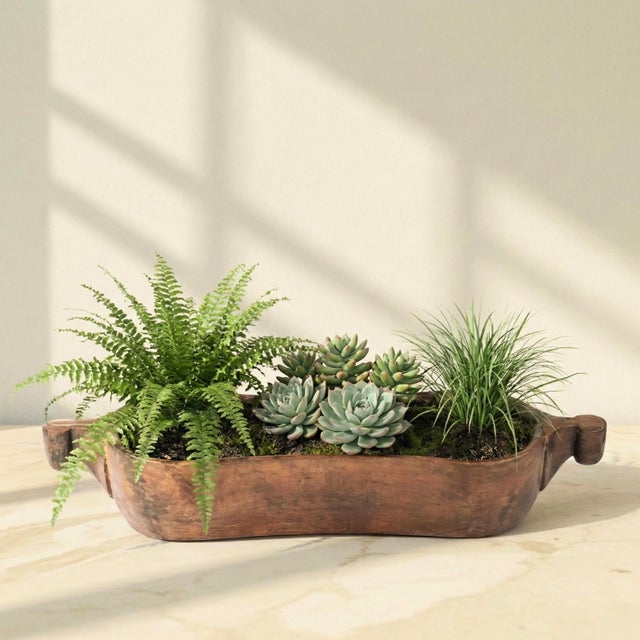 Invite the soulful character of artisanal heritage into your home with this magnificent Extra Large 29 Inch Vintage Wood...