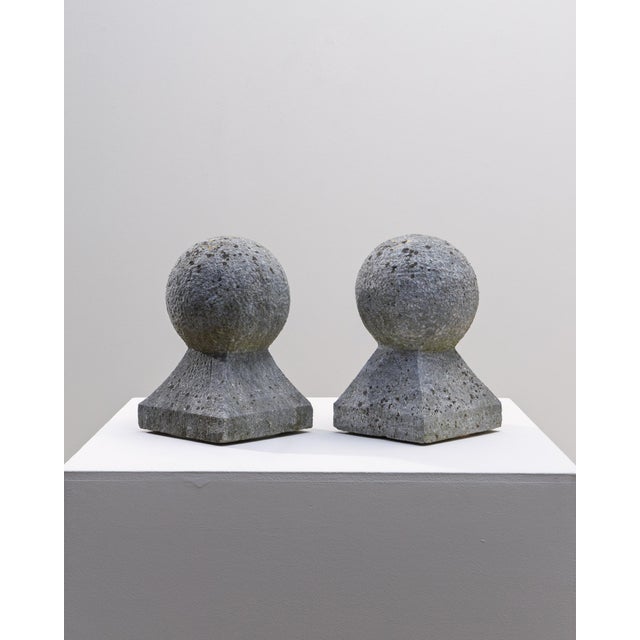 19th Century Belgian Blue Stone Sculptures - A Pair For Sale - Image 18 of 18