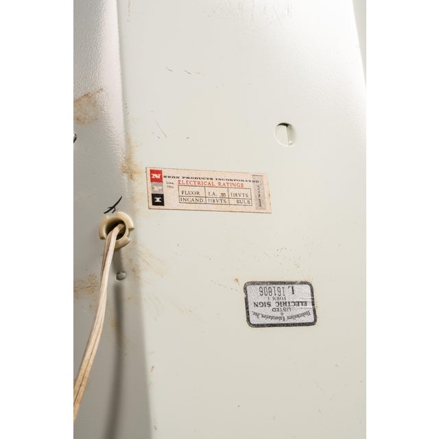 Mid-Century Modern Vintage Gumball Machine Advertising Clock For Sale - Image 3 of 6