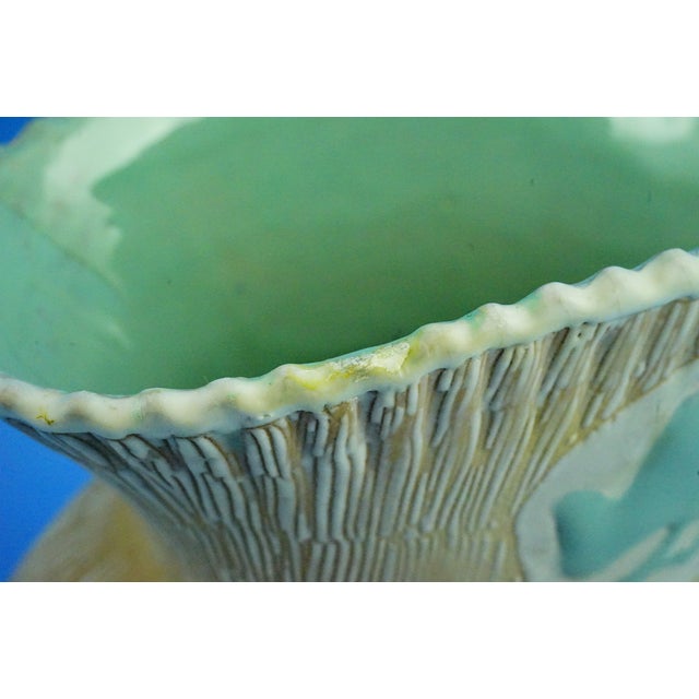 Majolica Ceramic Vase with Vine Leaf Decoration attributed to Nino Strada for Cima Deruta, 1950s For Sale - Image 13 of 18