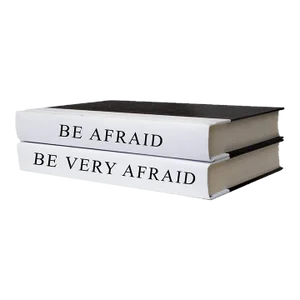 Decorative Books - Quote Book Stack - "Be Afraid"