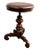 Victorian Revolving Piano Stool on Turned Carved Column with Triple Scroll Support and Leather Top, 1860s For Sale - Image 15 of 15