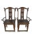 Antique Chinese High York Back Armchairs - a Pair For Sale - Image 4 of 13