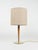 Mid-Century Mod. A/1 Table Lamp in Brass, Wood & Fabric from Sciolari, Italy, 1960s For Sale - Image 6 of 15