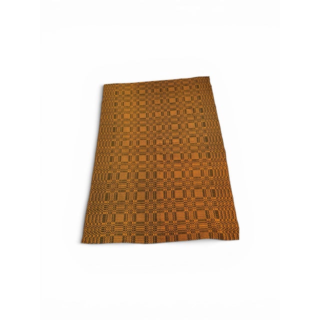 Bring an incredible layer of history, texture, and graphic impact to your space with this stunning antique Welsh weave...