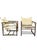 Attributed to Forbes for McGuire Vintage Campaign Safari Lounge Chairs in Woven Silk & Wood – Pair For Sale - Image 17 of 18