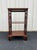 Vintage Chinoiserie Walnut Fretwork Etagere For Sale - Image 4 of 12