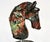 2020s Natural Emerald Stone Horse Head Statue Splendid Hand Carved Gemstone For Sale - Image 5 of 10