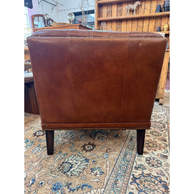 Adoorne Chesterfield Leather Chairs For Sale - Image 6 of 6