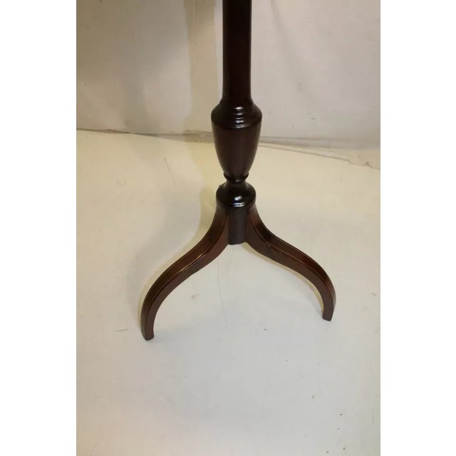 Mid 19th Century Inlaid Antique Regency Solid Mahogany Tilt Top Side End Table For Sale - Image 9 of 11