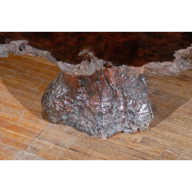 Early 20th Century American Vintage Cypress Wood Coffee Table For Sale - Image 5 of 8