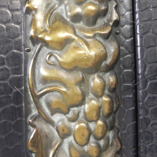 Art Deco Room Divider in Steel with Brass Details, 1930s For Sale - Image 15 of 18