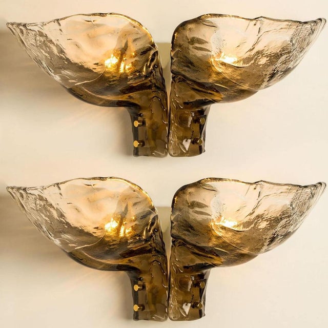 Large Wall Light in Smoked Glass by J. T. Kalmar for Kalmar, 1970 For Sale - Image 16 of 17