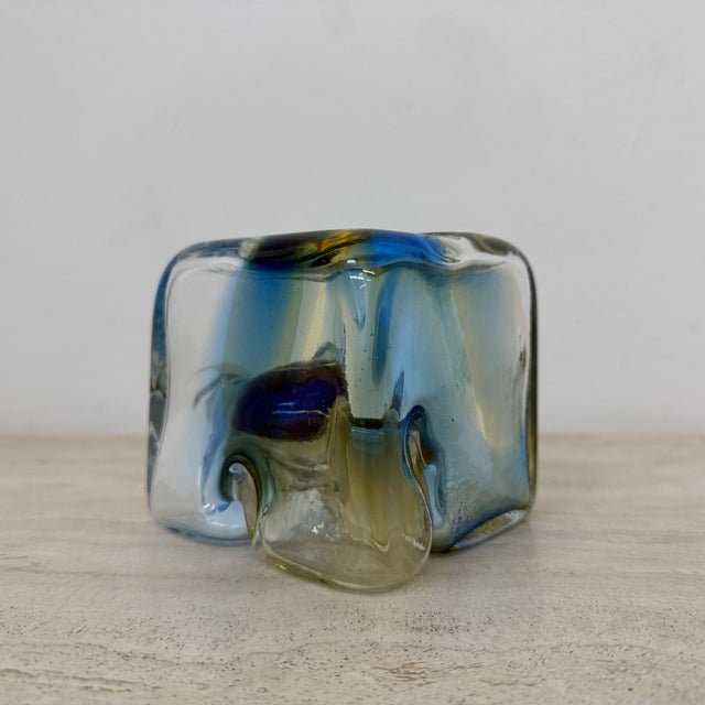 Vintage Cube Vase from Kapka Touskova, 1983 For Sale - Image 18 of 18