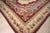 French 9x12 Vintage Aubusson Flat Weave Wool Rug, Burgundy Rose Medallion For Sale - Image 3 of 12