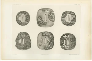 Audsley, Mythical and Narrative Japanese Tsuba Designs, 1884, Paper