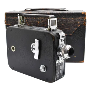 Early 20th Century Magazine Cine Eight Model 60 Kodak Roll Film Movie Camera Usa With Case