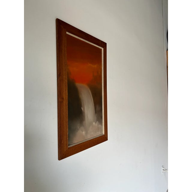 For your consideration we are presenting for sale this fantastic Mid-century expressionist style abstract oil painting on...