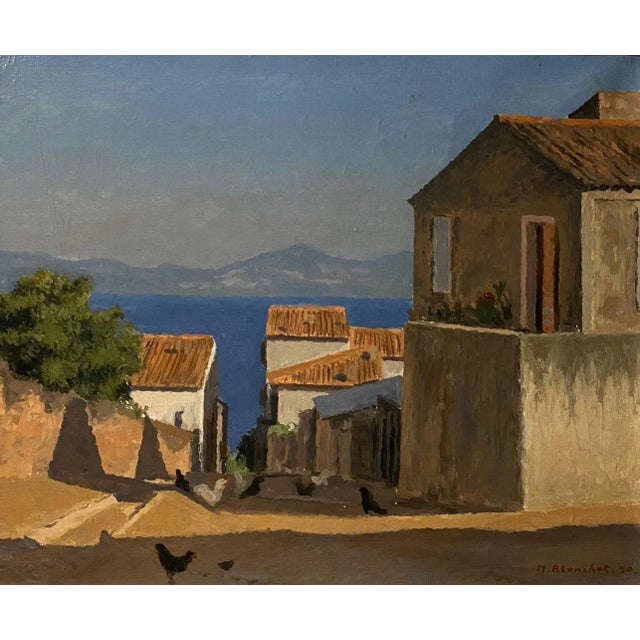 Maurice Blanchet, Sicily, Oil on Canvas, 1950s For Sale - Image 9 of 9