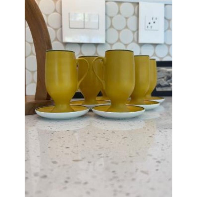 Ceramic 1960s LaGardo Tackett for Schmid Kelco Porcelain Espresso Cups & Saucers - 12 pcs For Sale - Image 7 of 12