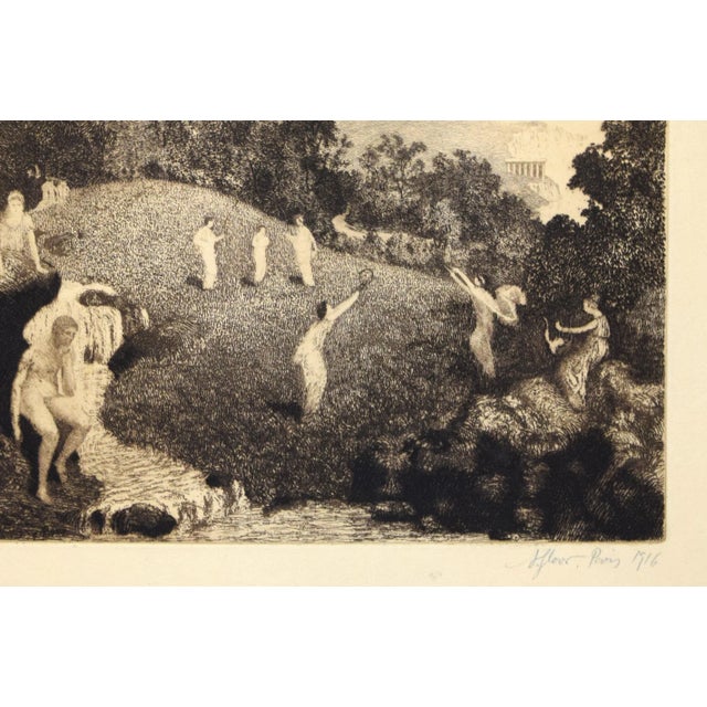 Figures in the Landscape is an original artwork realized by Jules Adrian Flour in 1916. Original etching on paper. The...