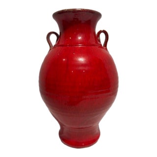 Late 20th Century Gorgeous Terry King Signed Vase From Seagrove, Nc For Sale