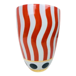 Sale Federico De Luca Post Modern Memphis Group Carnivale Commedia Del' Arte Tribute Porcelain Art Vase France Signed