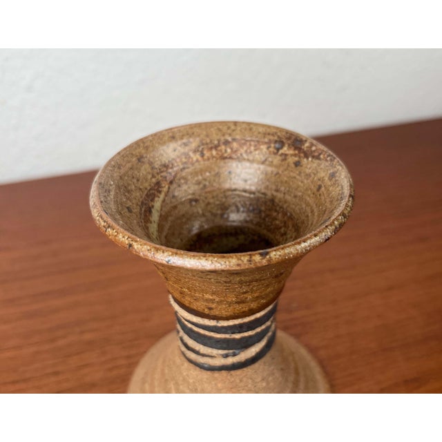 Mid-Century Modern Danish Studio Pottery Candleholder by Tue Poulsen for Tue Keramik, 1960s For Sale - Image 5 of 11