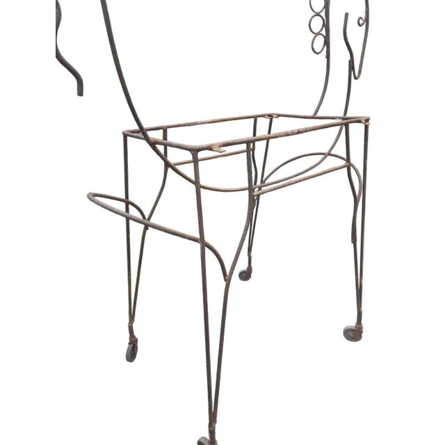 Vintage Horse Shaped Bar Cart Mid Century Sculpture 1950s Retro Decor For Sale - Image 4 of 18