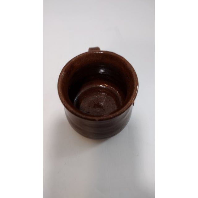 "Cleater Meaders 74" Brown Glazed Mug For Sale - Image 9 of 9